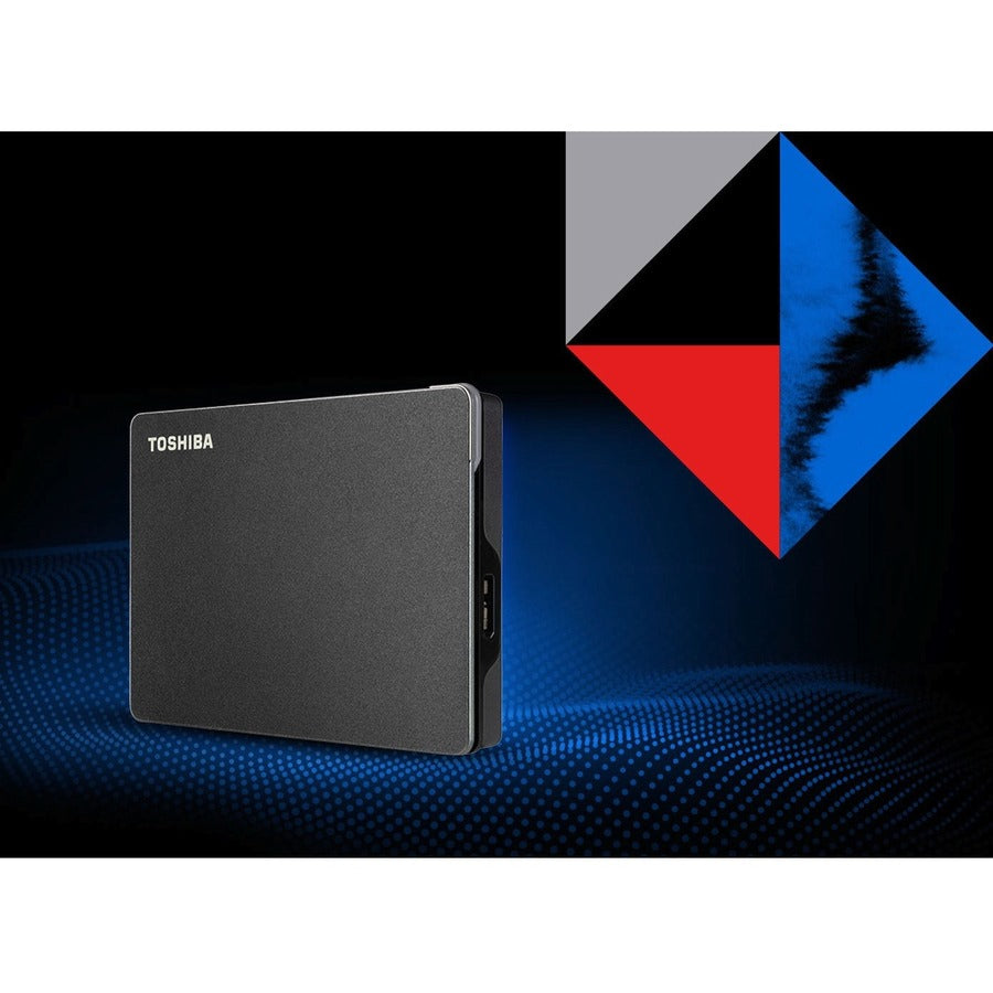 Toshiba Canvio Gaming HDTX140XK3CA 4 TB Portable Hard Drive - External - Black HDTX140XK3CA