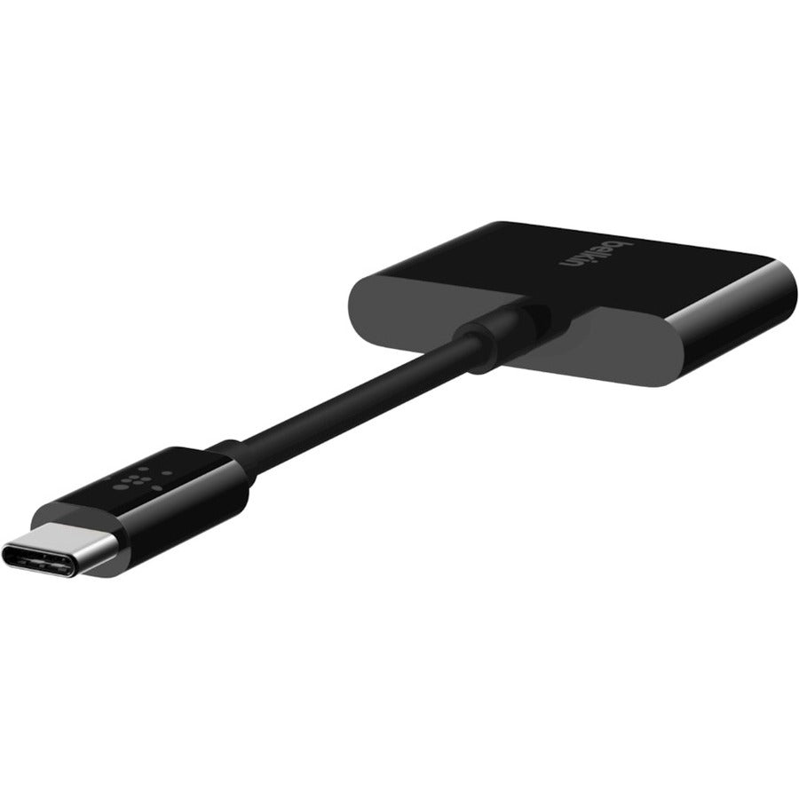 Belkin RockStar 3.5mm Audio + USB-C Charge Adapter F7U080BTBLK