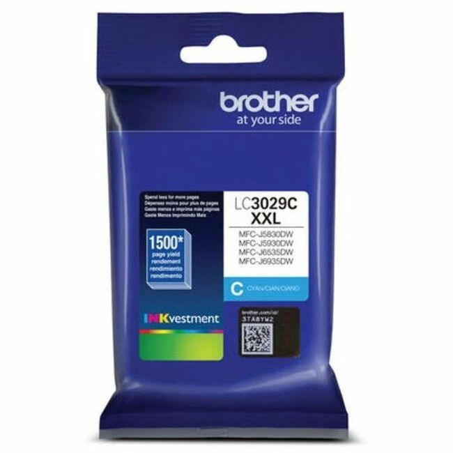 Brother Original Super High Yield Inkjet Ink Cartridge - Cyan Pack LC3029CS