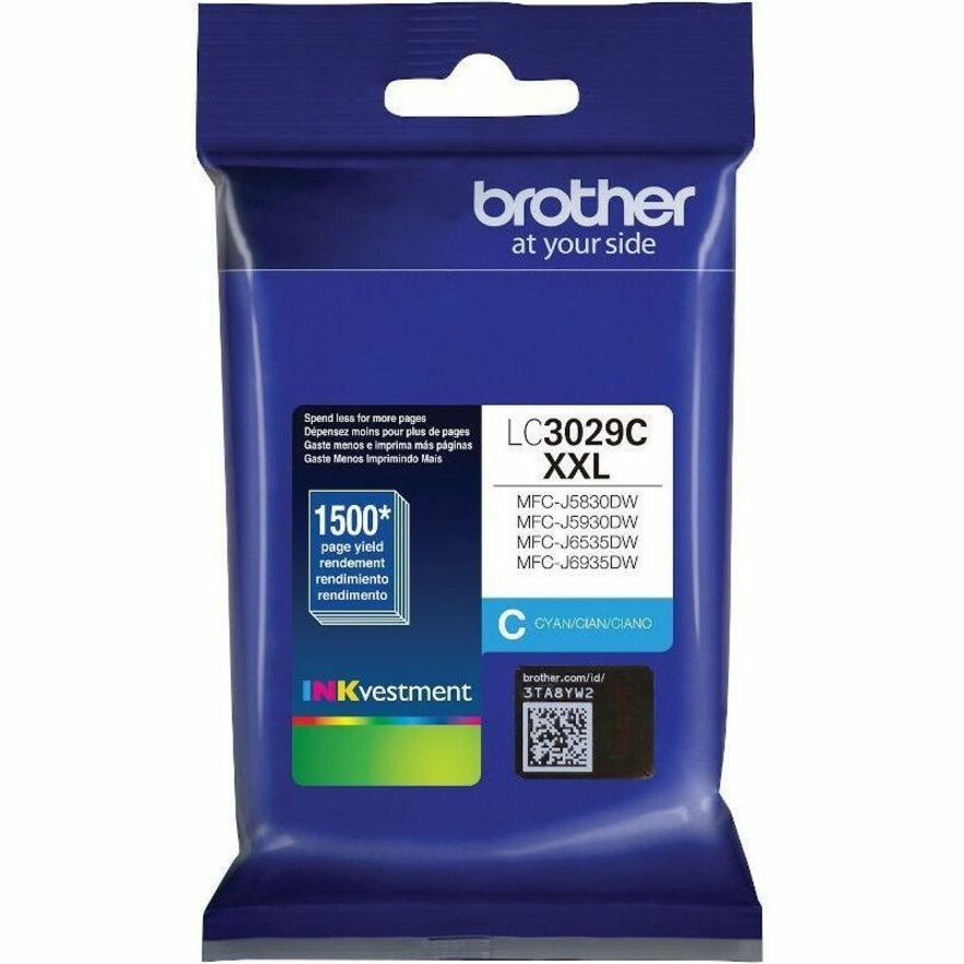 Brother Original Super High Yield Inkjet Ink Cartridge - Cyan Pack LC3029CS