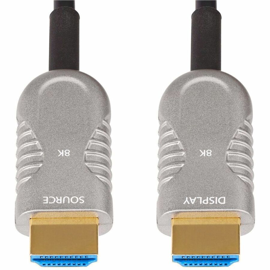 StarTech.com 100ft (30.4m) HDMI 2.1 Hybrid Active Optical Cable (AOC), CMP, Plenum Rated, 8K Ultra High Speed HDMI 2.1/2.0 Cable, 48Gbps 8K-A-100F-HDMI-CABLE