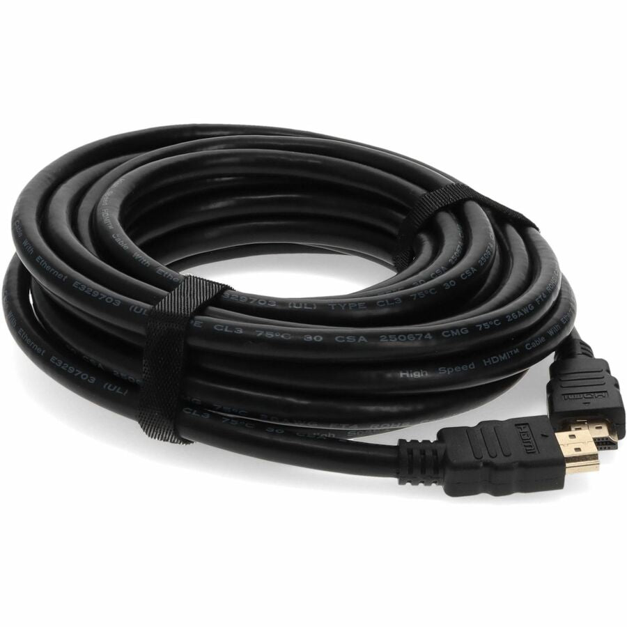 AddOn 7.62m (25.00ft) HDMI 1.3 Male to Male Black Cable HDMI2HDMI25F