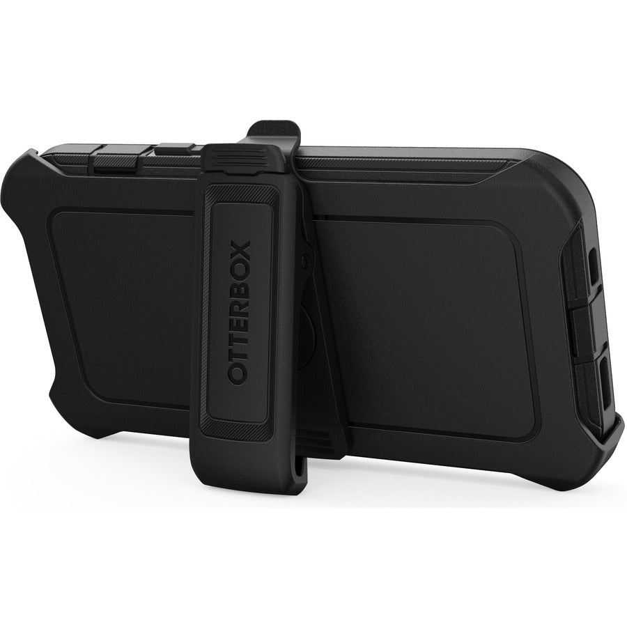 OtterBox Defender Rugged Carrying Case (Holster) Apple iPhone 13 Smartphone - Black 77-85437