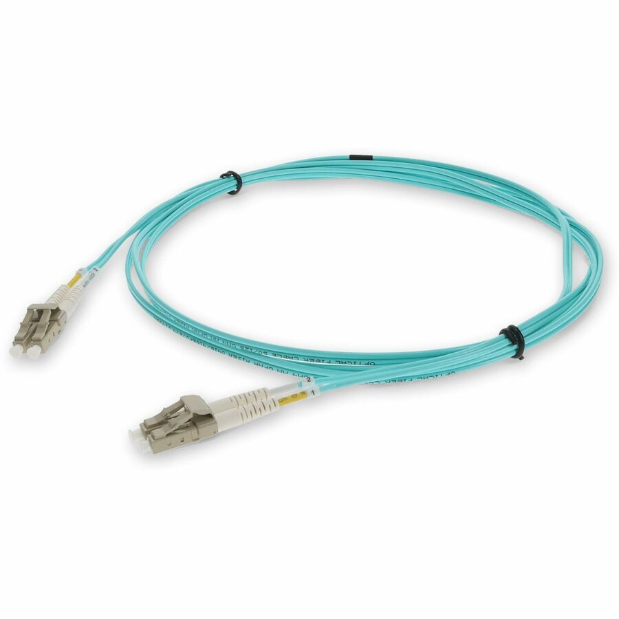 AddOn 7m Laser-Optomized Multi-Mode fiber (LOMM) Duplex LC/LC OM4 Aqua Patch Cable ADD-LC-LC-7M5OM4