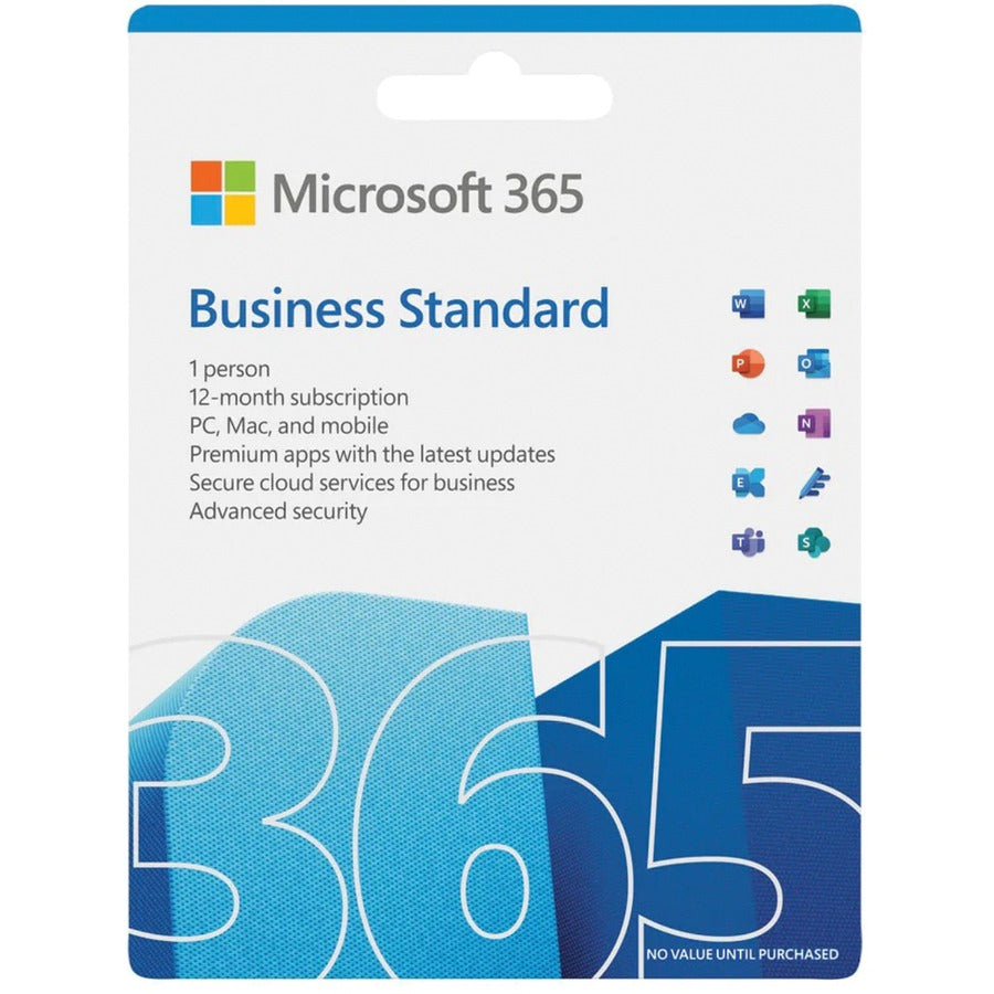 Microsoft 365 Business Standard FPP - Complete Product - 1 User, 5 Device - 1 Year KLQ-00659