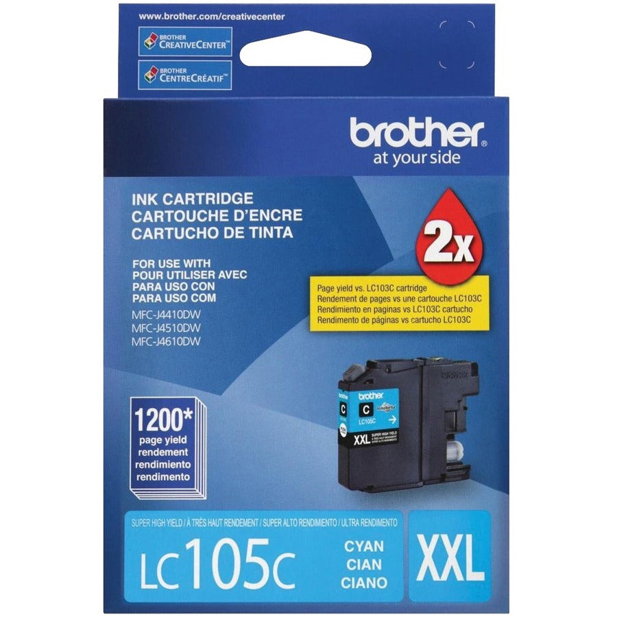 Brother Innobella LC105CS Original Inkjet Ink Cartridge - Cyan - 1 Each LC105CS