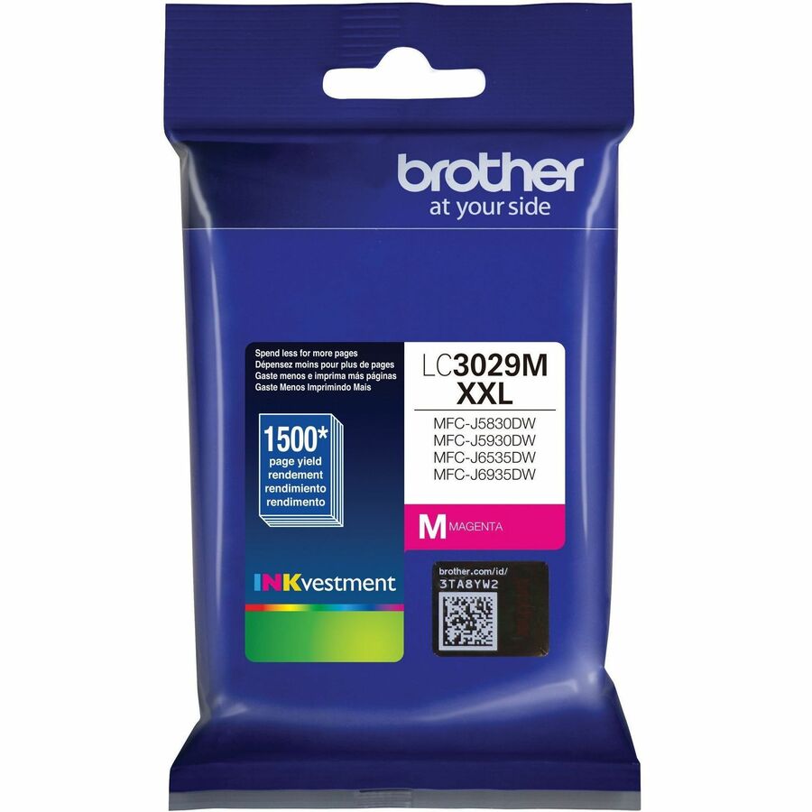 Brother INKvestment Original Super High (XXL Series) Yield Inkjet Ink Cartridge - Magenta Pack LC3029MS