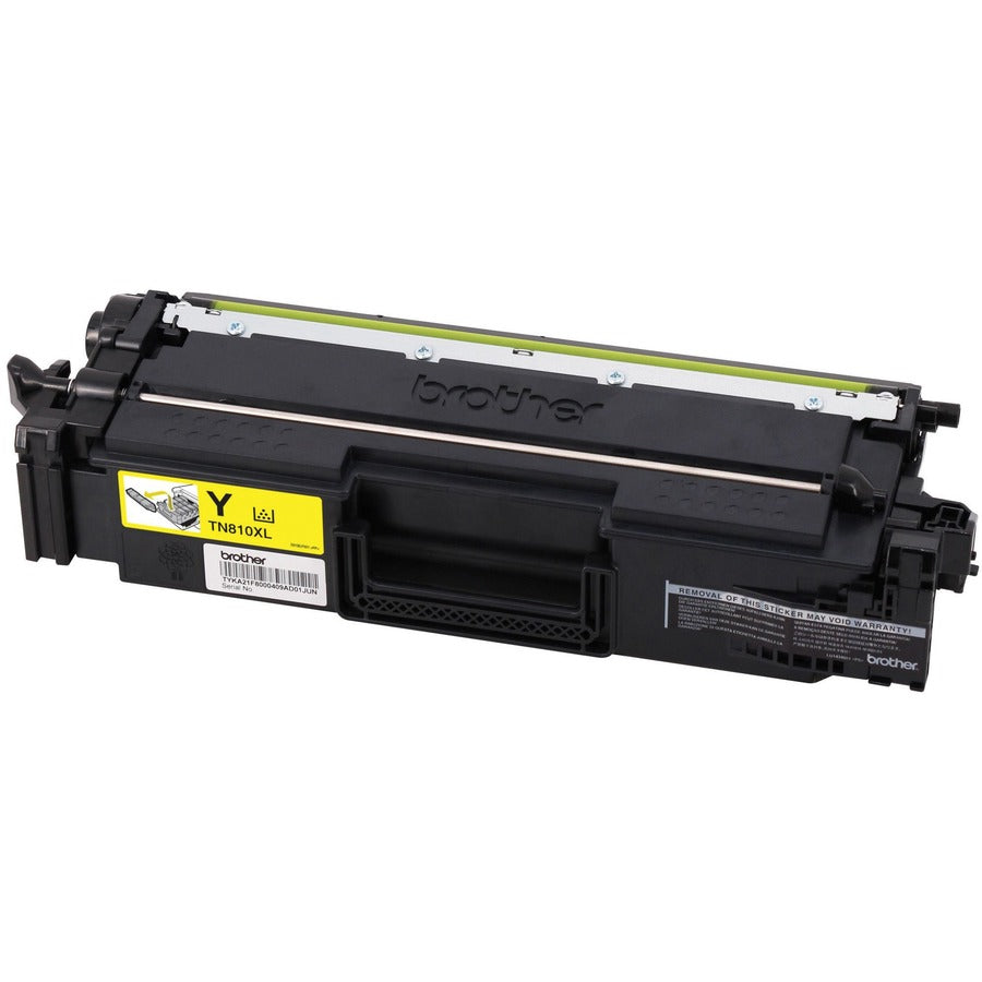 Brother TN810XLY Original High Yield Laser Toner Cartridge - Yellow - 1 Each TN810XLY