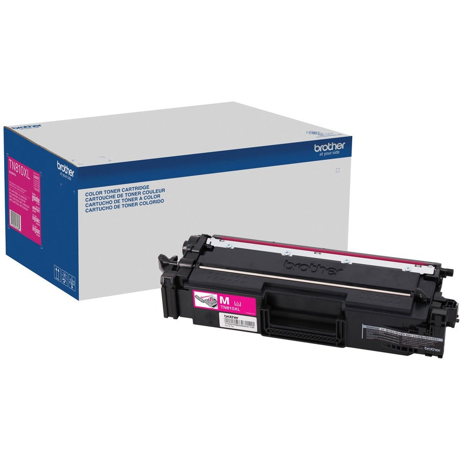 Brother TN810XLM Original High Yield Laser Toner Cartridge - Magenta - 1 Each TN810XLM