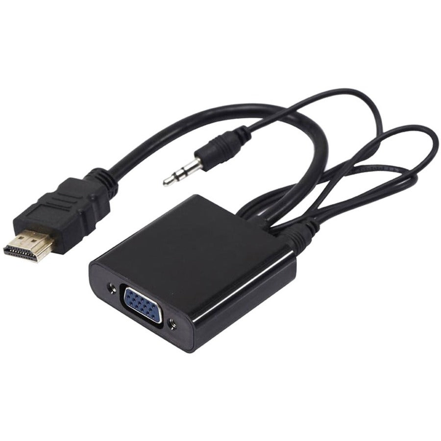 Axiom HDMI Male to VGA Female Adapter with Audio (Black) HDMIMVGAFA-AX