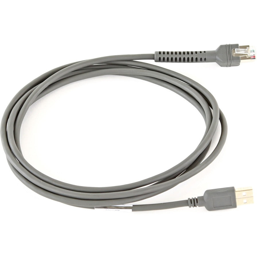 Zebra Cable - Shielded USB: Series A Connector, 7ft. (2.1m), Straight CBA-U21-S07ZBR