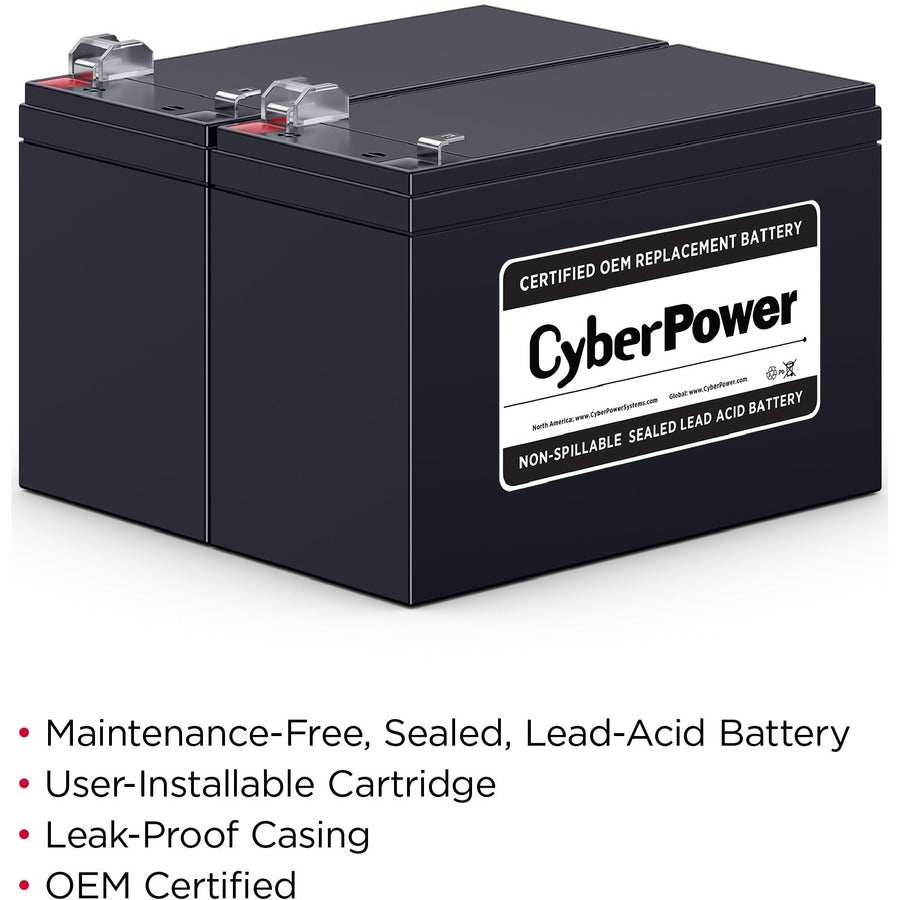 CyberPower RB1290X2 Replacement Battery Cartridge RB1290X2