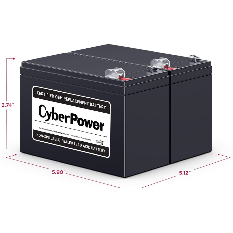 CyberPower RB1290X2 Replacement Battery Cartridge RB1290X2