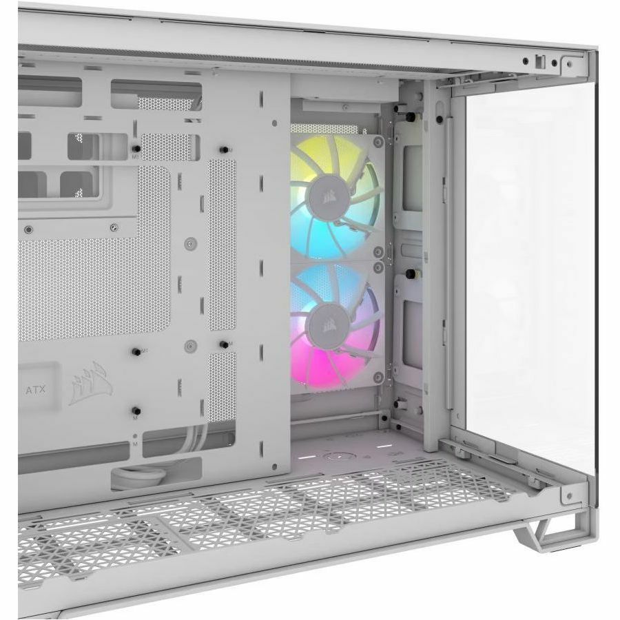 Corsair iCUE LINK 2500X RGB Micro ATX Dual Chamber PC Case - White CC-9011268-WW