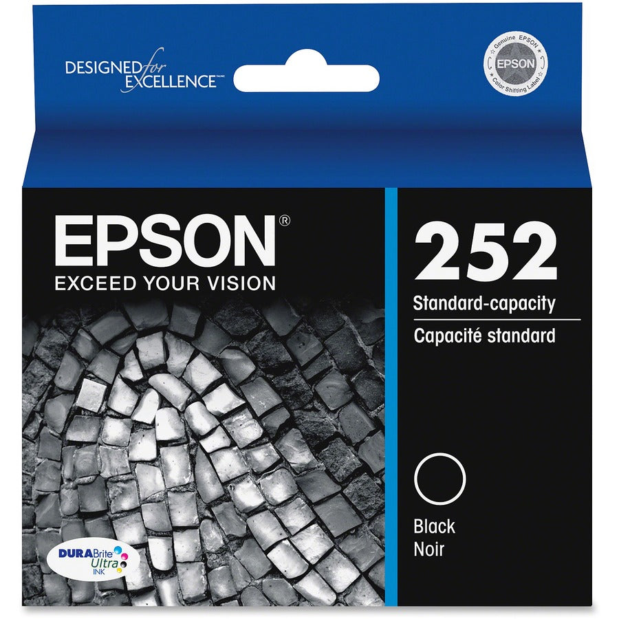 Epson DURABrite Ultra T252120 Original Standard Yield Inkjet Ink Cartridge - Black - 1 Each T252120-S