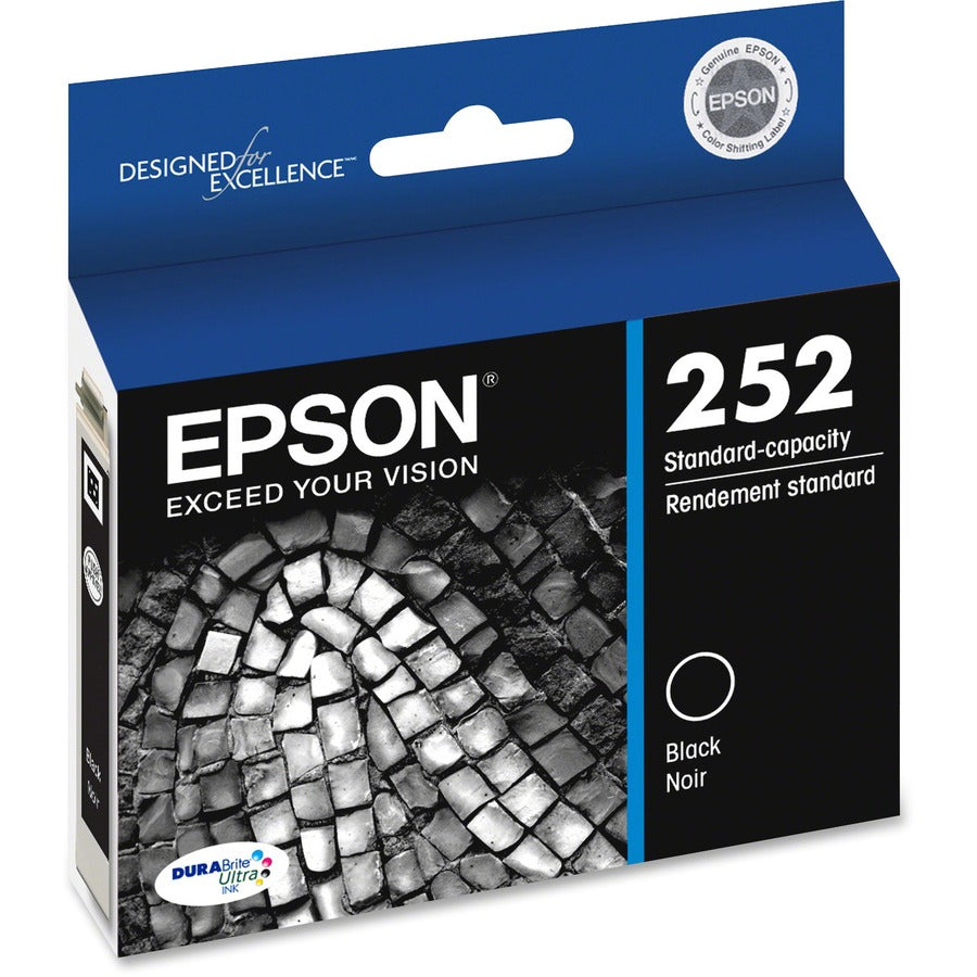 Epson DURABrite Ultra T252120 Original Standard Yield Inkjet Ink Cartridge - Black - 1 Each T252120-S