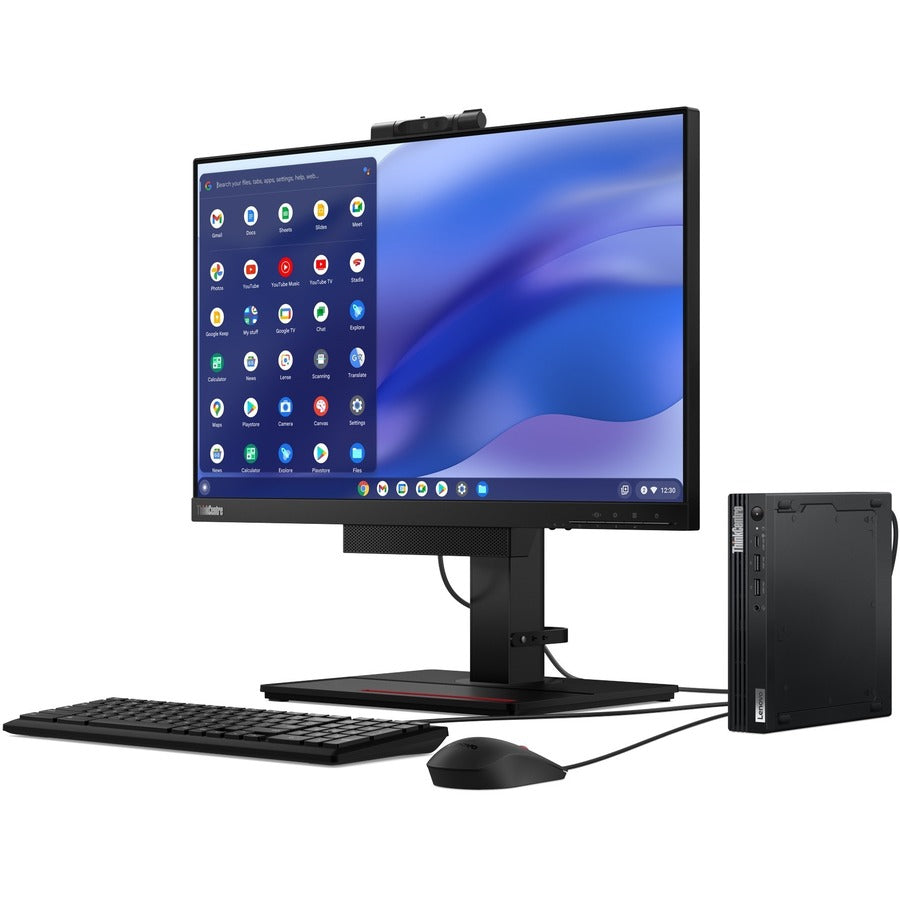 Lenovo ThinkCentre M60q 12C6000BUS Chromebox - Intel Core i5 12th Gen i5-1235U - 8 GB - 128 GB SSD - Tiny - Black 12C6000BUS