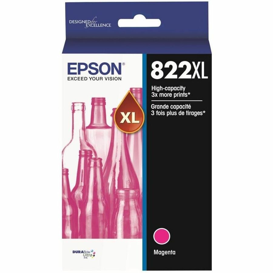 Epson T822 Original High Yield Inkjet Ink Cartridge - Magenta Pack T822XL320-S