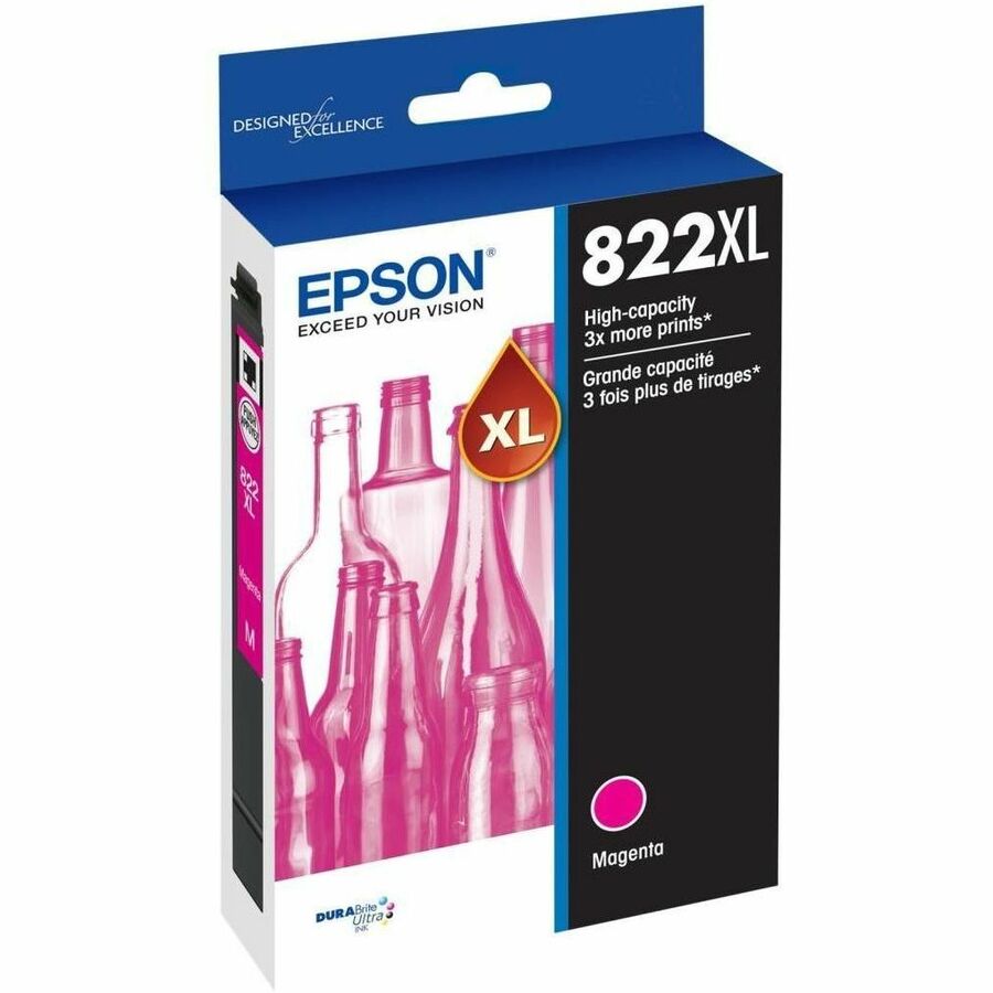 Epson T822 Original High Yield Inkjet Ink Cartridge - Magenta Pack T822XL320-S