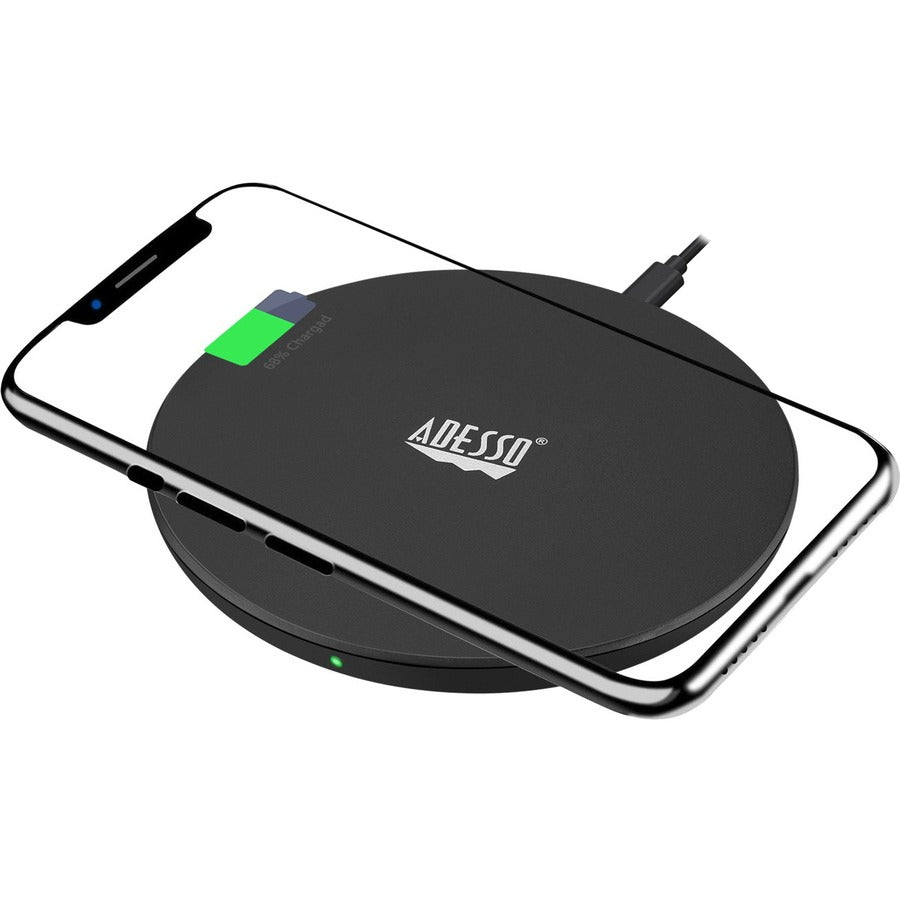 Adesso 10W Max Qi-Certified Disc-Style Wireless Charger AUH-1010