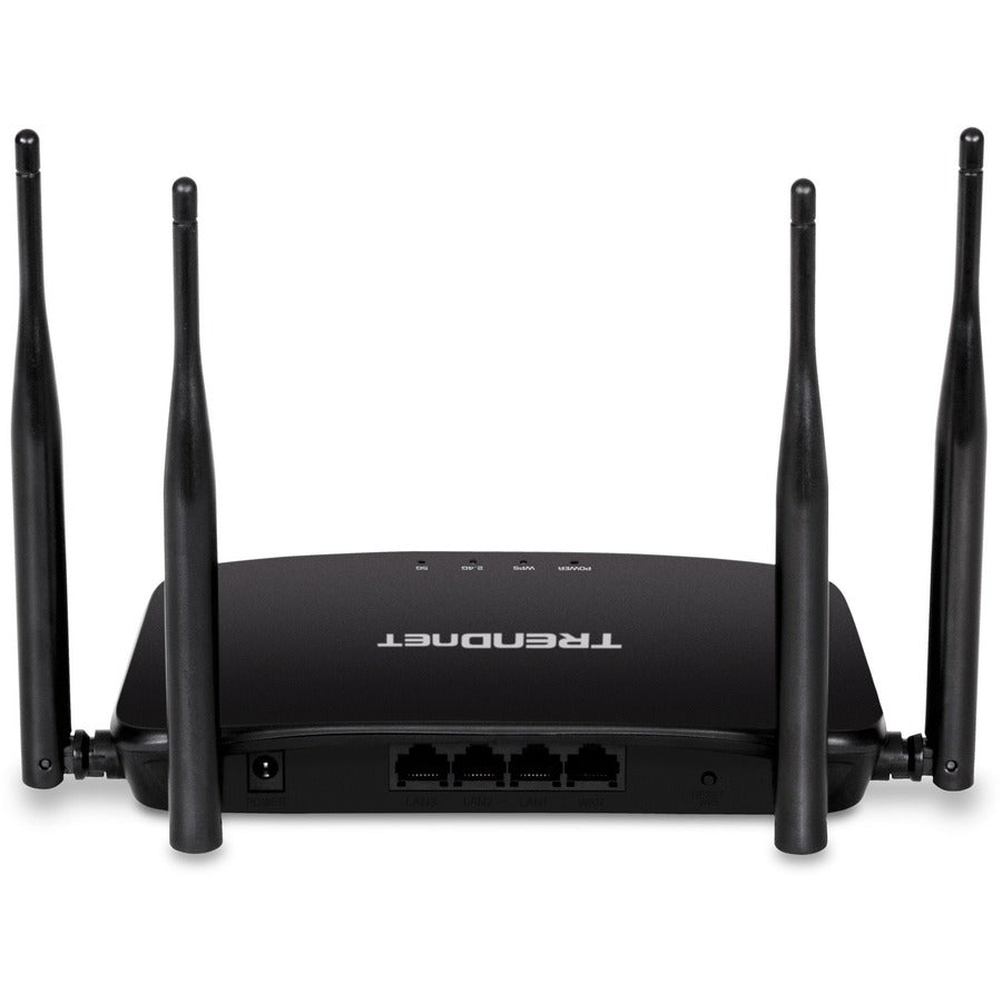 TRENDnet AC1200 Dual Band WiFi Router; TEW-831DR; 4 x 5dBi Antennas; Wireless AC 867Mbps; Wireless N 300Mbps; Business or Home Wireless AC Router for High Speed Internet; MU-MIMO Support TEW-831DR