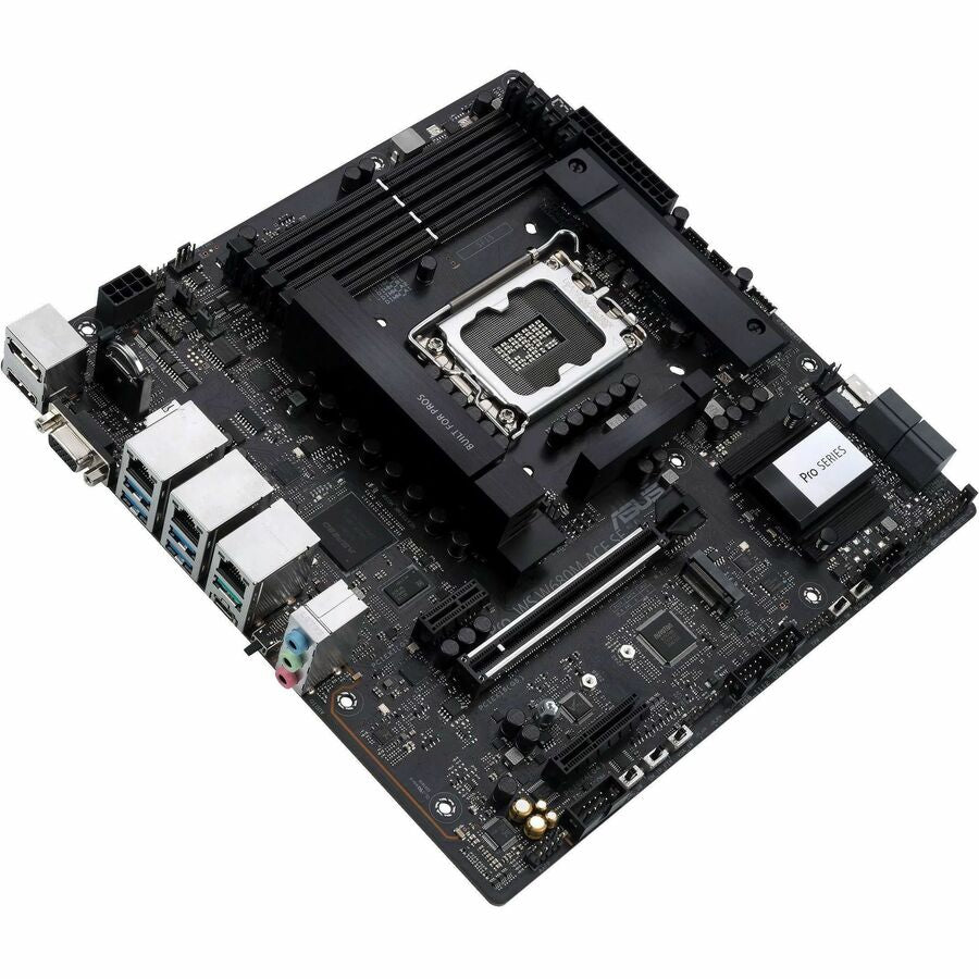 Asus PRO WS W680M-ACE SE Desktop Motherboard - Intel W680 Chipset - Socket LGA-1700 - Intel Optane Memory Ready - Micro ATX PRO WS W680M-ACE SE