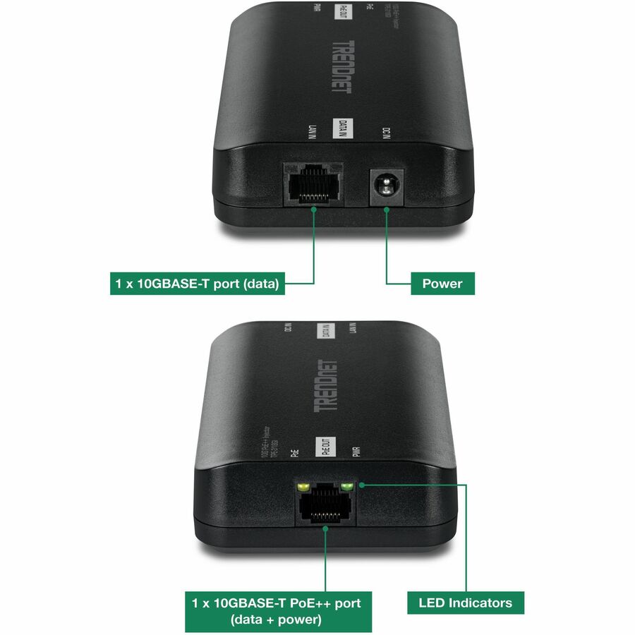 TRENDnet 10G PoE++ Injector TPE-318GI