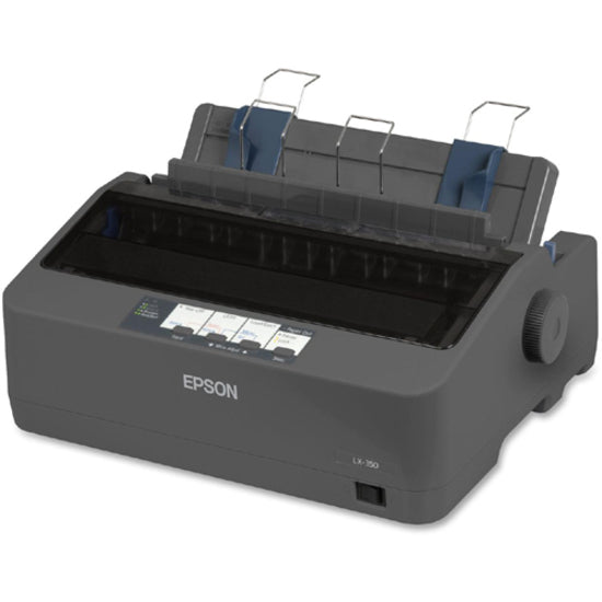 Epson LX-350 9-pin Dot Matrix Printer - Monochrome - Energy Star - Black C11CC24001