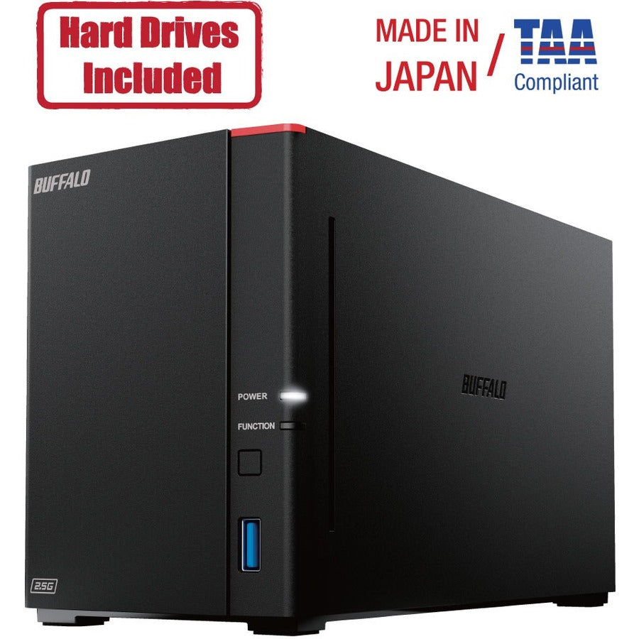 BUFFALO LinkStation 720 2-Bay 4TB Personal Cloud NAS Storage Hard Drives Included LS720D0402