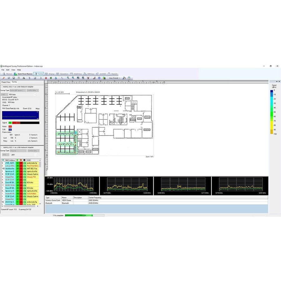 NetAlly AirMagnet Survey PRO with AirMagnet Planner - License - 1 User AM/A4018G