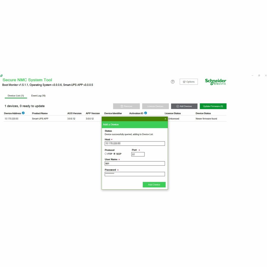 Schneider Electric Network Management Cards - License - 1 Device License - 6 Year SWNMC3SU-6Y-DIGI