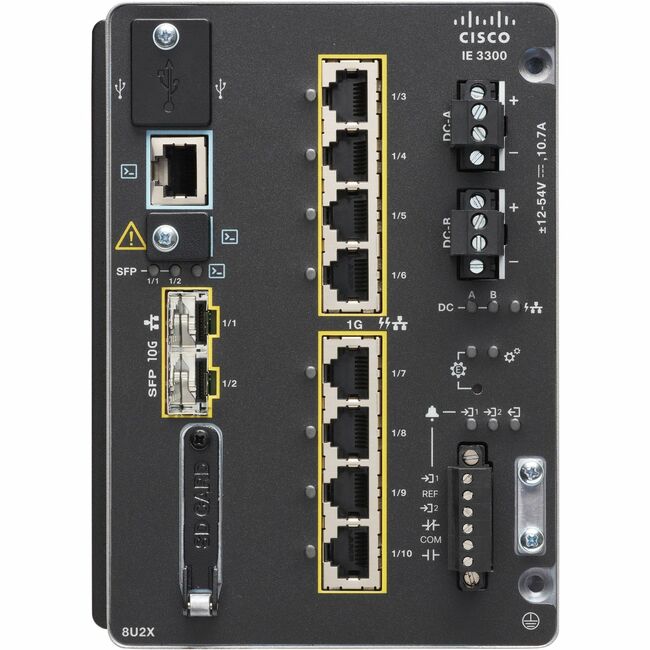 Cisco Catalyst IE-3300-8T2S Rugged Switch IE-3300-8T2S-E