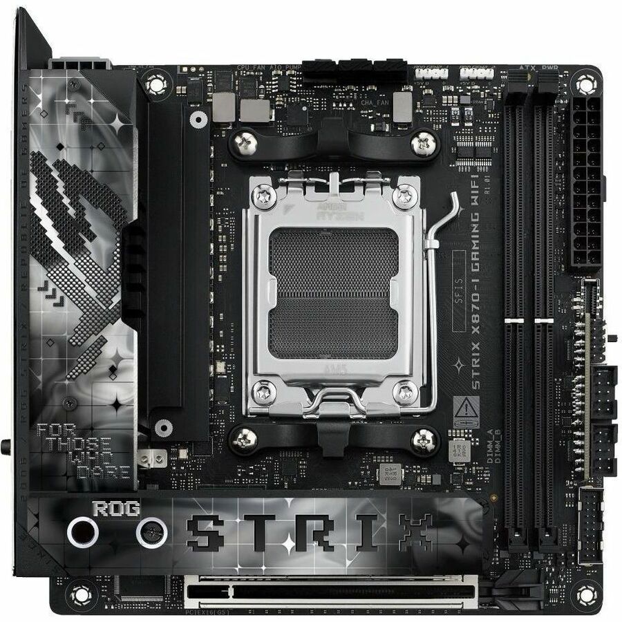 Asus ROG Strix X870-I GAMING WIFI Gaming Desktop Motherboard - AMD X870 Chipset - Socket AM5 - Mini ITX ROGSTRIXX870IGAMINGWIFI