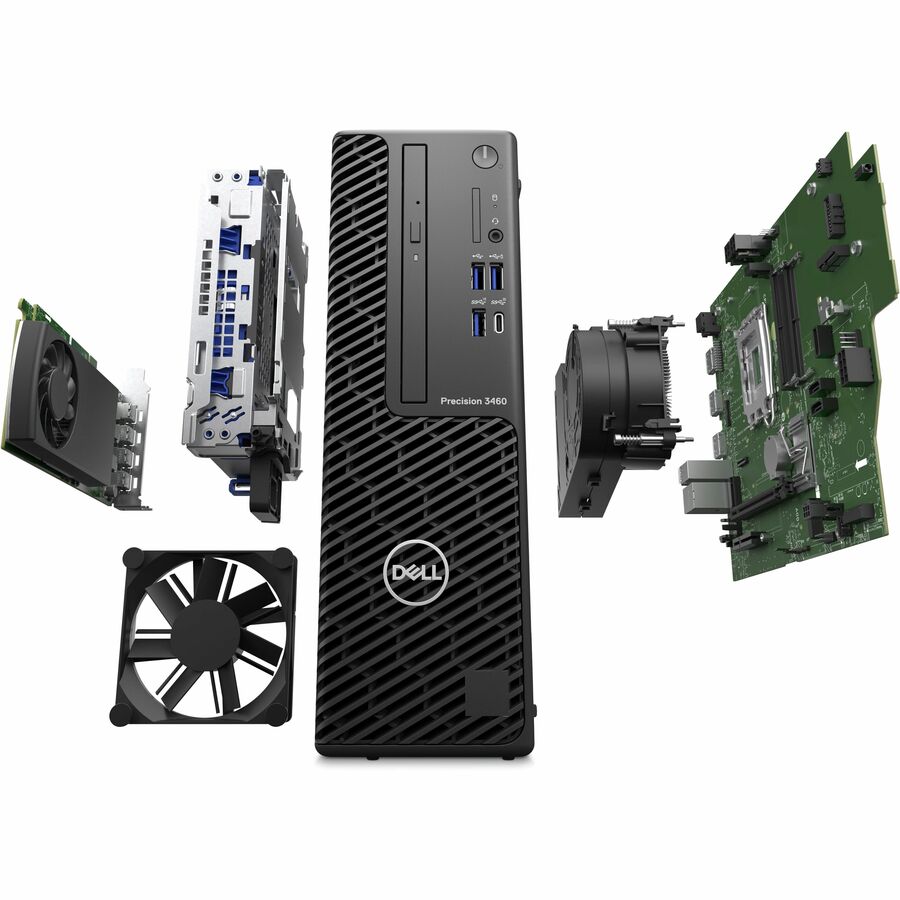 Dell Precision 3000 3460 Workstation - Intel Core i5 14th Gen i5-14600 - vPro Technology - 16 GB - 512 GB SSD - Small Form Factor 395KN