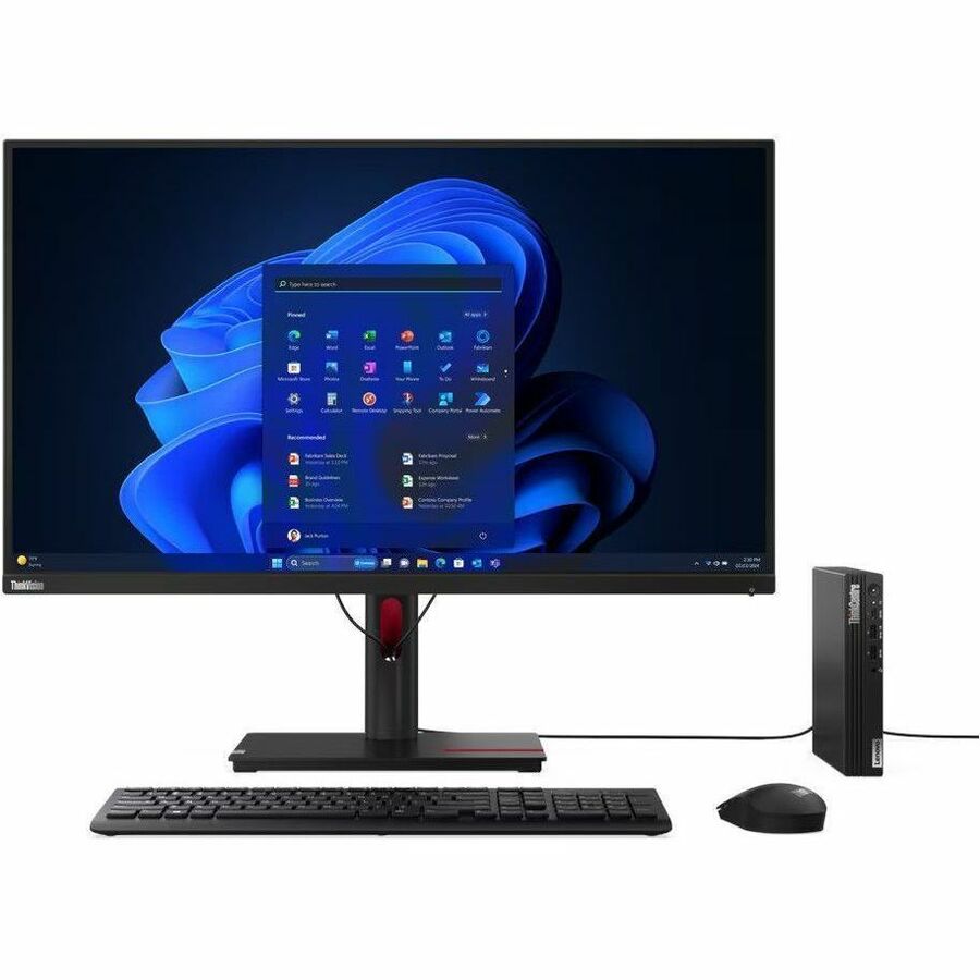 Lenovo ThinkCentre M75q Gen 5 12RQ000KCA Desktop Computer - AMD Ryzen 5 PRO 8500GE - 16 GB - 512 GB SSD - Tiny - Black 12RQ000KCA