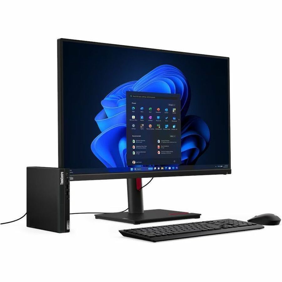 Lenovo ThinkCentre M75q Gen 5 12RQ000KCA Desktop Computer - AMD Ryzen 5 PRO 8500GE - 16 GB - 512 GB SSD - Tiny - Black 12RQ000KCA