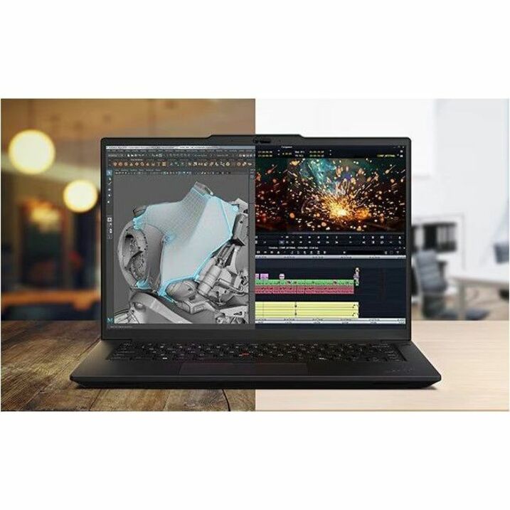 Lenovo ThinkPad P14s Gen 5 21G20022CA 14.5" (368.30 mm) Touchscreen Mobile Workstation - WQXGA - Intel Core Ultra 7 155H - 16 GB - 512 GB SSD - French Keyboard - Black 21G20022CA