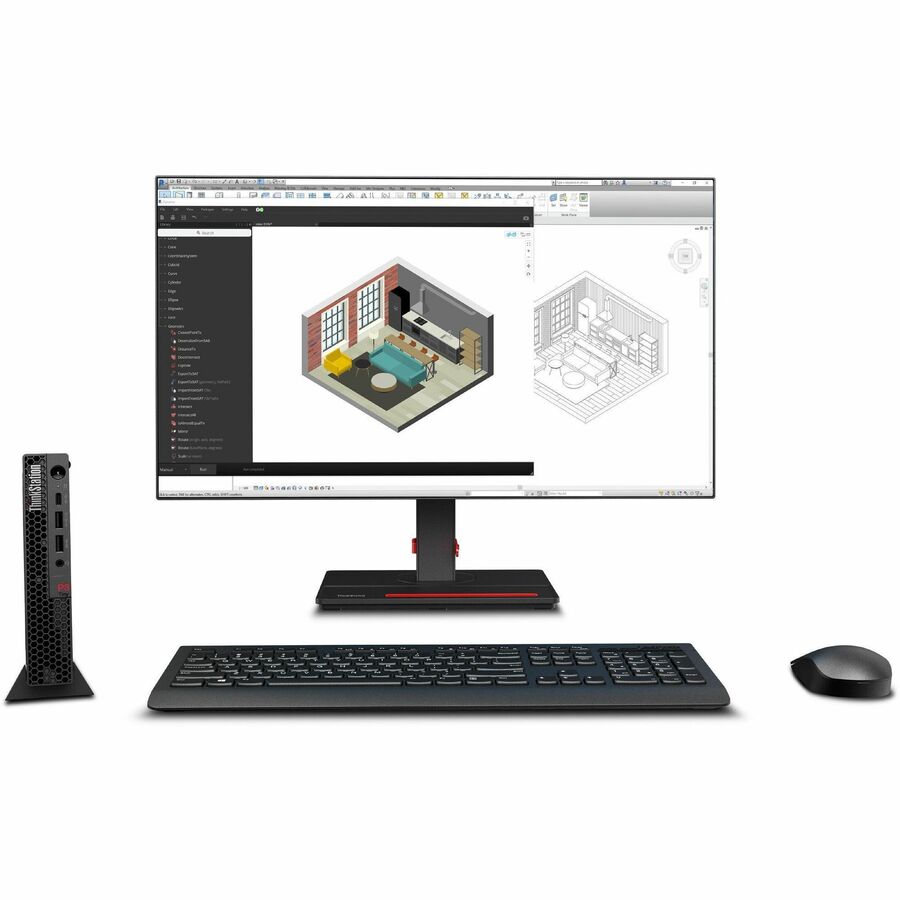 Lenovo ThinkStation P3 30H0006VCA Workstation - 1 x Intel Core i9 14th Gen i9-14900 - vPro Technology - 16 GB - 512 GB SSD - Tiny - Black 30H0006VCA