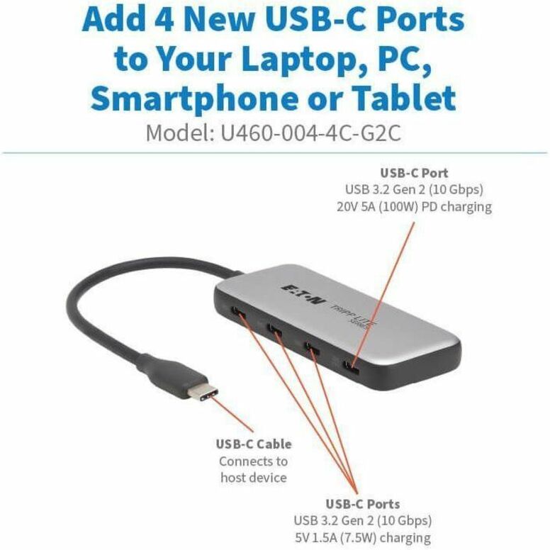 Tripp Lite by Eaton U460-004-4C-G2C USB Hub U460-004-4C-G2C