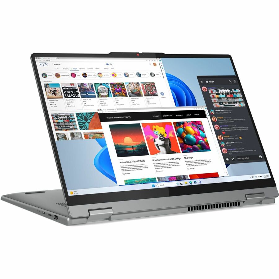 Lenovo IdeaPad 5 16AHP9 83DS0001CF 16" (406.40 mm) Touchscreen Convertible 2 in 1 Notebook - WUXGA - AMD Ryzen 5 8645HS - 16 GB - 512 GB SSD - French, English Keyboard - Luna Gray 83DS0001CF