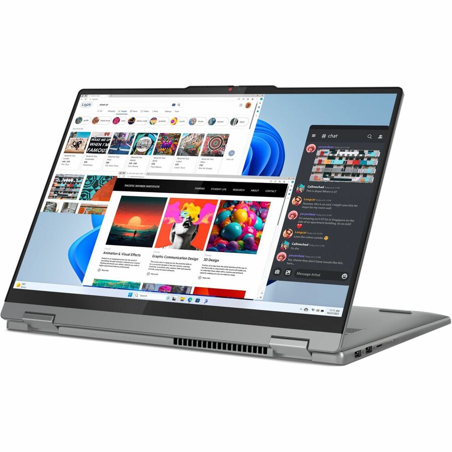 Lenovo IdeaPad 5 16AHP9 83DS0001CF 16" (406.40 mm) Touchscreen Convertible 2 in 1 Notebook - WUXGA - AMD Ryzen 5 8645HS - 16 GB - 512 GB SSD - French, English Keyboard - Luna Gray 83DS0001CF