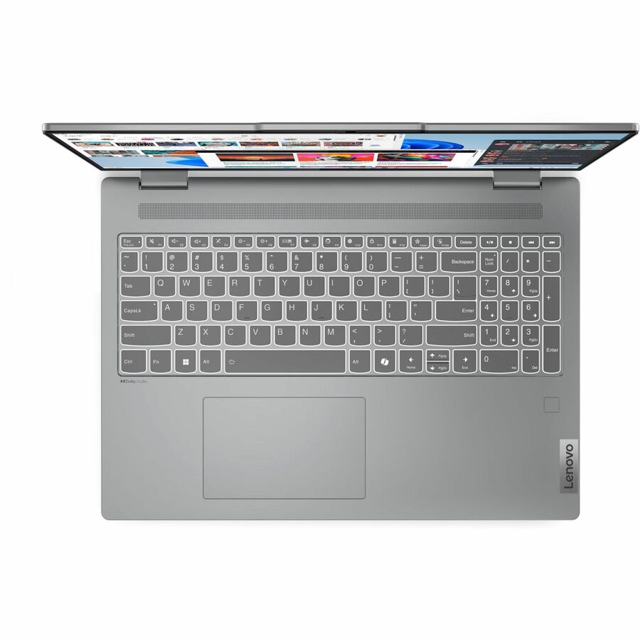 Lenovo IdeaPad 5 16AHP9 83DS0001CF 16" (406.40 mm) Touchscreen Convertible 2 in 1 Notebook - WUXGA - AMD Ryzen 5 8645HS - 16 GB - 512 GB SSD - French, English Keyboard - Luna Gray 83DS0001CF