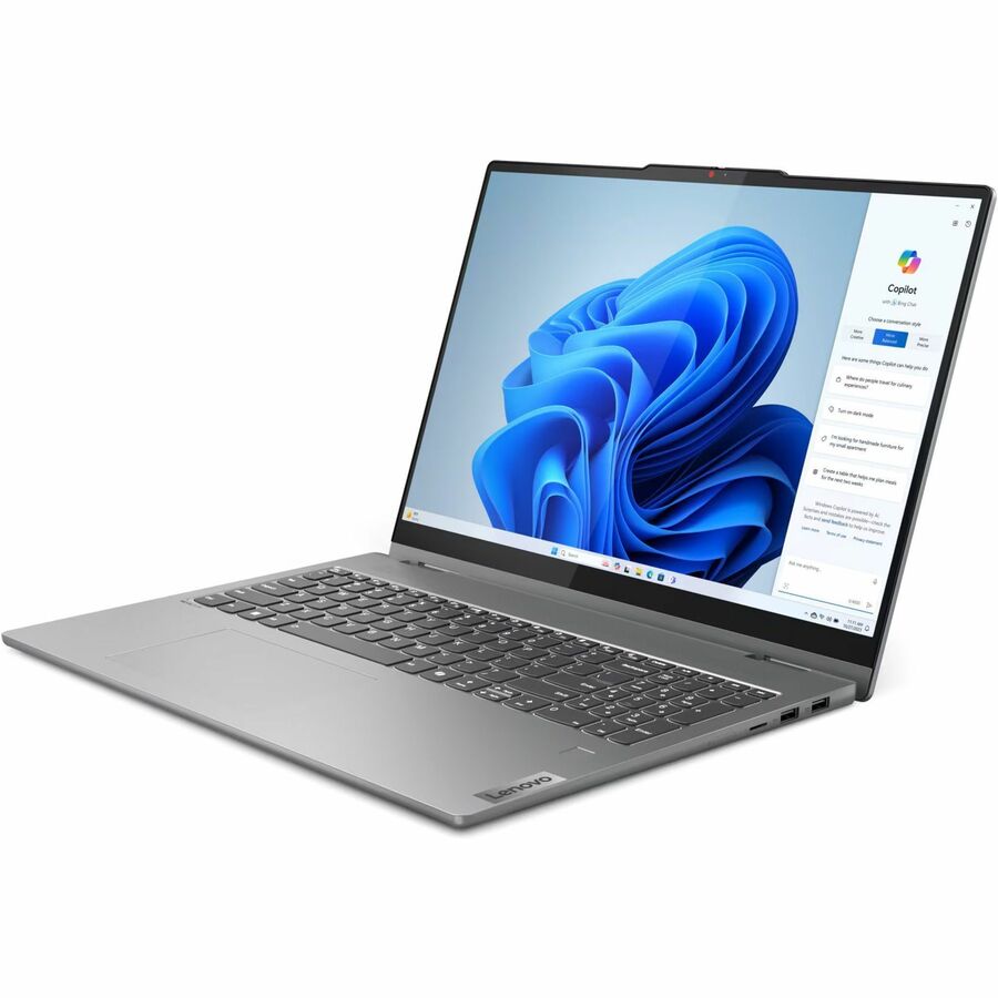 Lenovo IdeaPad 5 16AHP9 83DS0001CF 16" (406.40 mm) Touchscreen Convertible 2 in 1 Notebook - WUXGA - AMD Ryzen 5 8645HS - 16 GB - 512 GB SSD - French, English Keyboard - Luna Gray 83DS0001CF