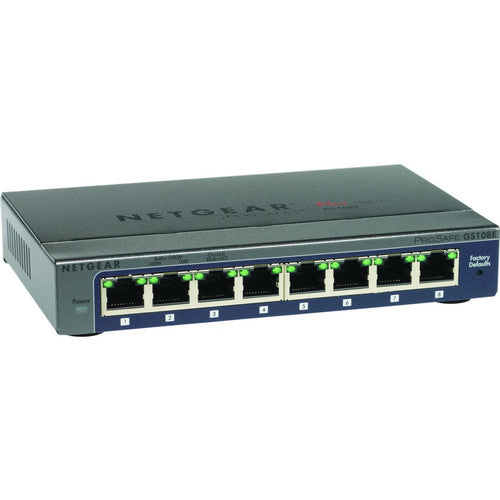 Commutateur Ethernet Netgear Prosafe Plus GS108E GS108E-300NAS