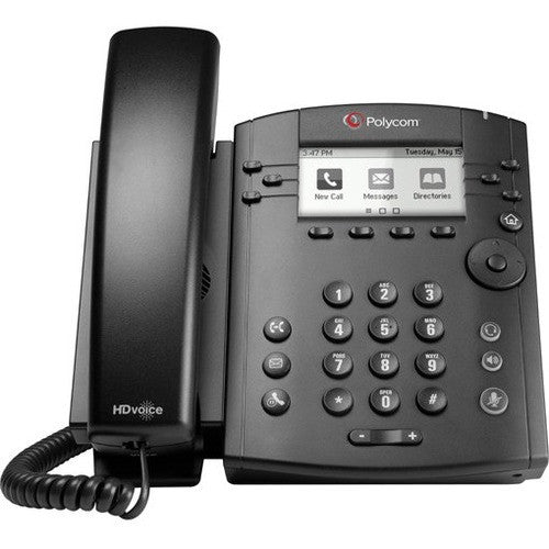Poly VVX 311 IP Phone - Corded - Wall Mountable - Black 2200-48350-025