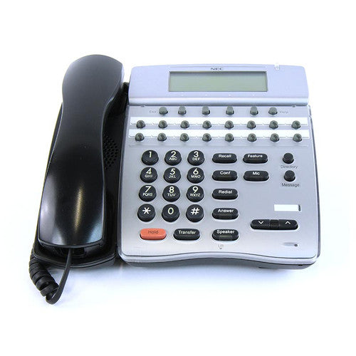 Téléphone de bureau NEC DTH-16D-1 - Noir - Remis à neuf