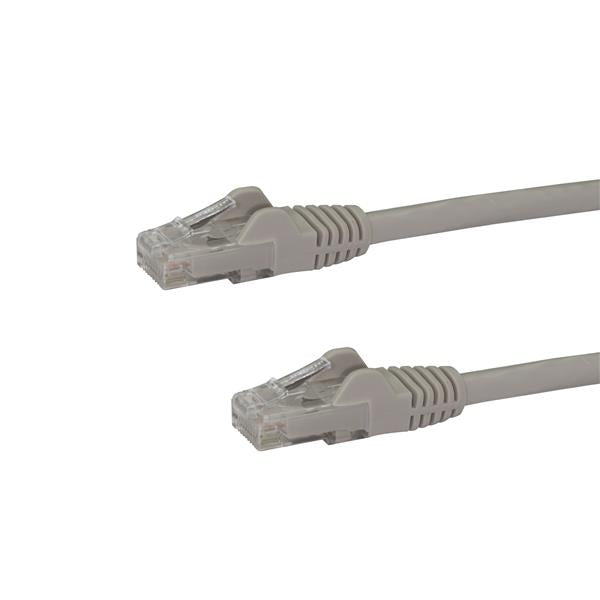 StarTech.com 1ft CAT6 Ethernet Cable - Gray Snagless Gigabit - 100W PoE UTP 650MHz Category 6 Patch Cord UL Certified Wiring/TIA N6PATCH1GR