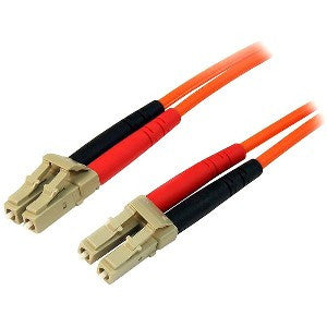 StarTech.com 1m Fiber Optic Cable - Multimode Duplex 50/125 - LSZH - LC/LC - OM2 - LC to LC Fiber Patch Cable 50FIBLCLC1