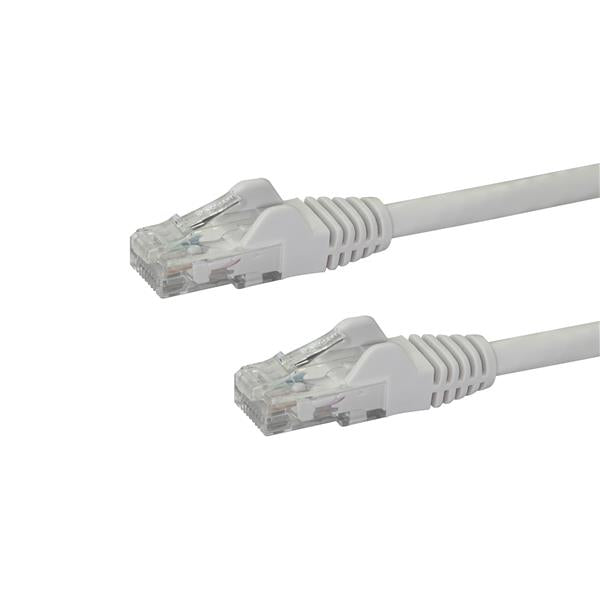 StarTech.com Câble Ethernet CAT6 de 1,2 m – Gigabit sans accroc blanc – Cordon de brassage PoE UTP 650 MHz de catégorie 6 100 W Câblage certifié UL/TIA N6PATCH4WH