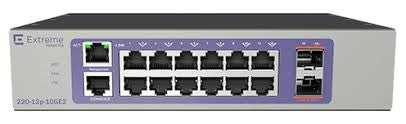 Extreme Networks ExtremeSwitching 220 Series 220-12p-10GE2 - Switch - 12 port